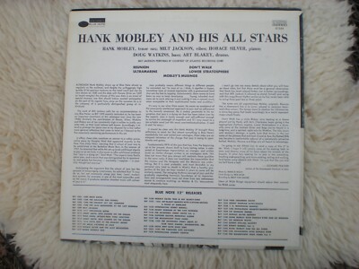 Hank Mobley And His All Stars lp Blue Note 81544 Vinyl Art