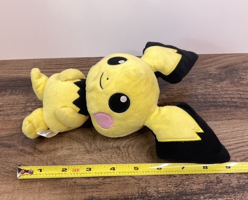 Nintendo Pokemon 9" Happy Pichu Beanbag Plush 2022 Jazwares Pocket Monsters - 第 6/6 張圖片