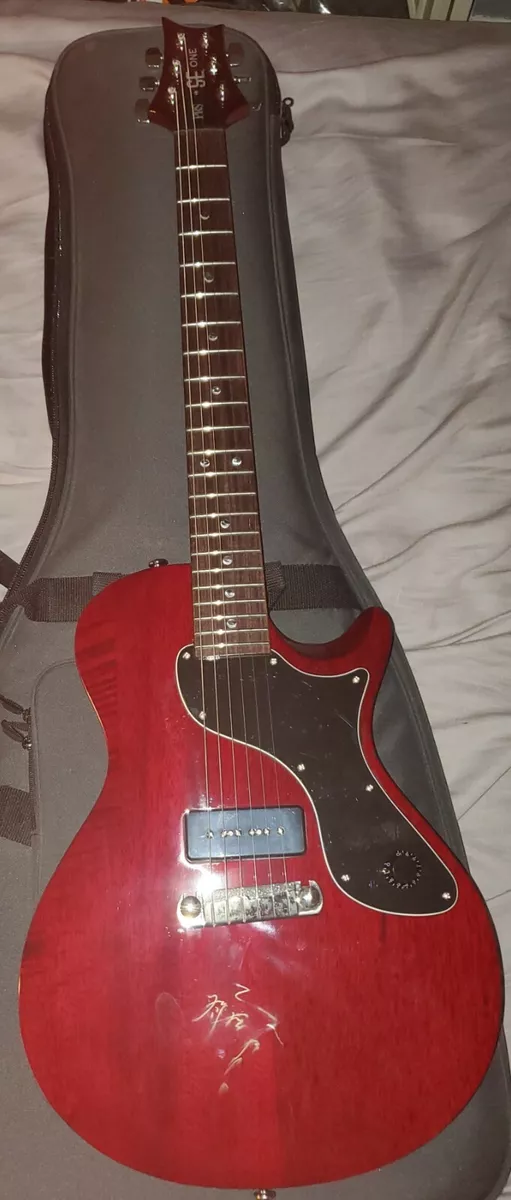 Paul Reed Smith SE One Electric Guitar Red With Bag Signed by PRS