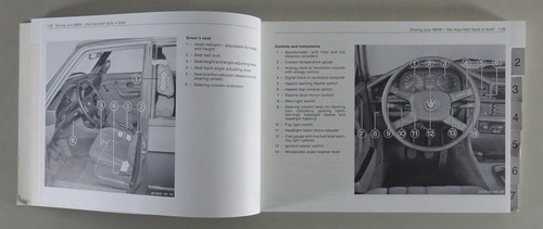 Owner's Manual / Handbook BMW 5-Series E28 incl. M 535i from 08/1984 - 第 4/4 張圖片