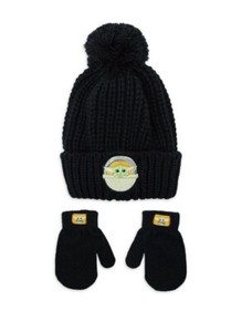 Star Wars Mandalorian Baby Yoda Toddler Beanie Hat Set 2t 3t