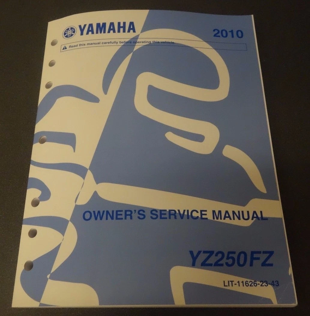 2010 Yamaha YZ250FZ Trail Motorcycle Service Shop Manual Book lit-11626-23-43