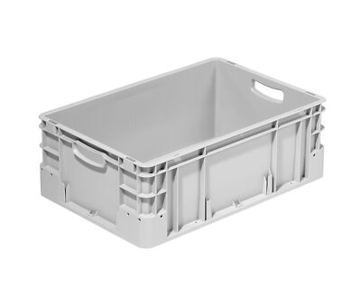 Eurobehälter 600x400x220 mm Silverline, Aufbewahrungskiste, PP, Stapelbox, Kiste