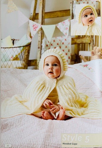 Patons Heirloom Baby Knitting Pattern Book 1283 - 10 Designs 0-12 Month 4 Ply - Picture 12 of 20