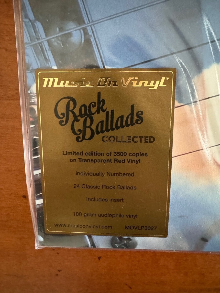ROCK BALLADS COLLECTED - 2-LP - RED VINYL - NUMBERED TO 3500