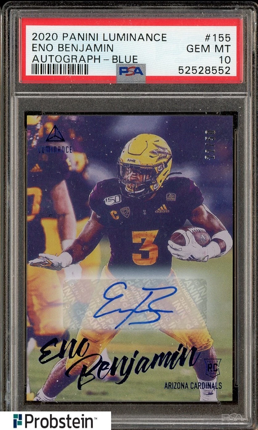 Eno Benjamin Panini Luminance #155 Autograph-Blue