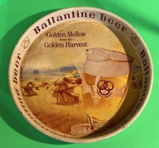 Vintage Ballentine Golden Harvest  Beer Tray 13”