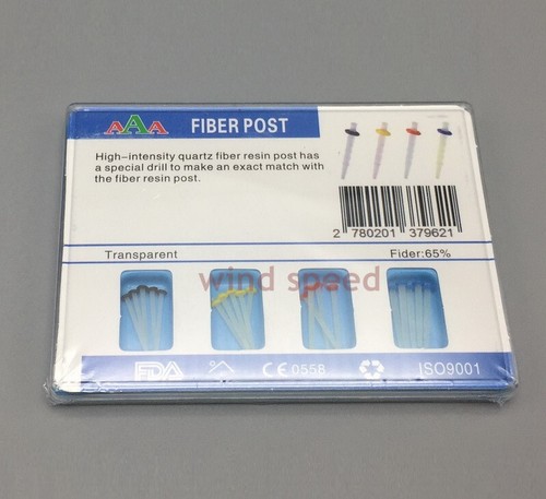 Dental Quartz Resin Fiber Post Straight/Screw Root Canal Pins 1.0-1.8mm+Drills - Picture 8 of 17