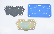Vacuum Secondary Metering Plate Back Up Plate & Gaskets Fits: Holley 4160 & 4175