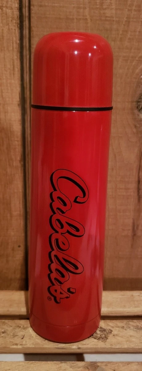 Cabela s Wolverine Red Thermos Flask Vacuum Stainless Steel Hot