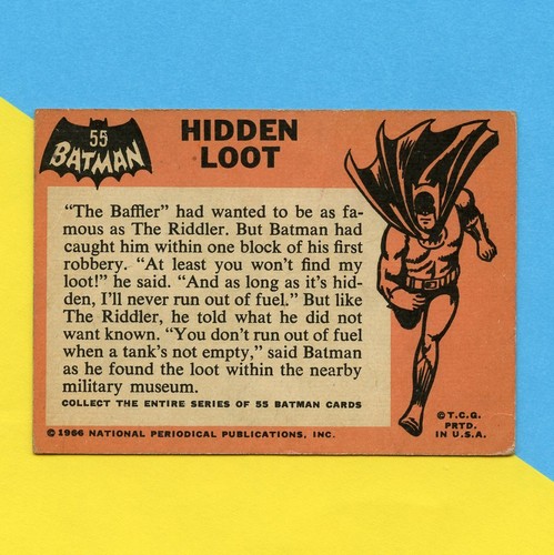 Original 1966 Topps Batman Black Bat Trading Card #47 - Picture 2 of 3