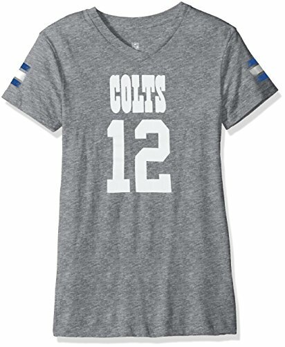 NFL Girls 7-16 Andrew Luck Indianapolis Colts Girls -Main Stripes V-Neck Play... - Picture 1 of 2