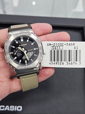 Casio G-Shock GM-2100C-5ADR Stainless Steel Green Strap Watch