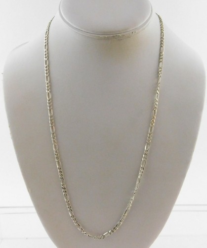 SAO Sterling Silver Figaro Chain 