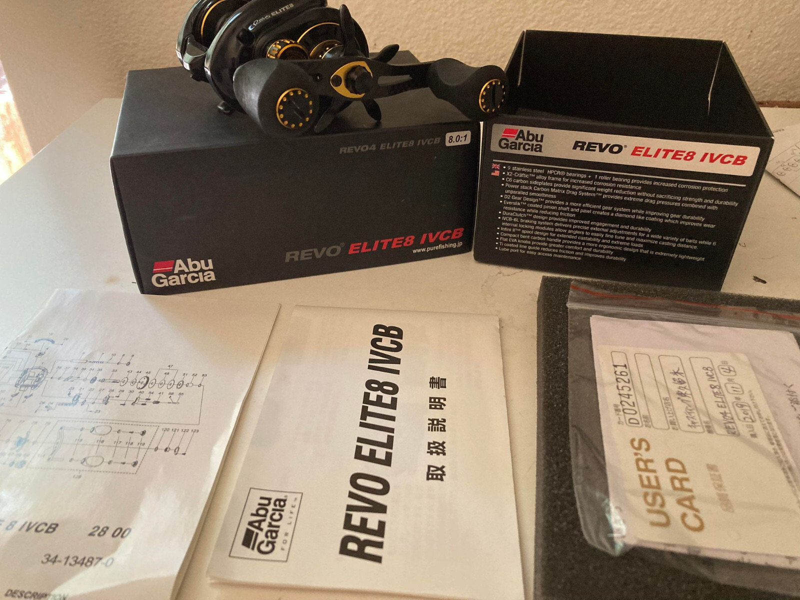 Abu Garcia Revo Elite 8 Hs Bait Casting Reel 8.0:1 revo3 Elt-shs fromJapan &nbsp;