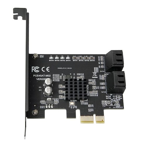 PCIE PCI Express to 6G SATA3.0 4-Port SATA III Expansion Controller Card Adapter - Afbeelding 5 van 6