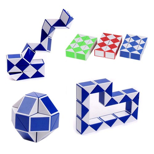 MINI Cube Snake Toy Blocks Ruler Snake Twist Puzzle For Children - Picture 3 of 5