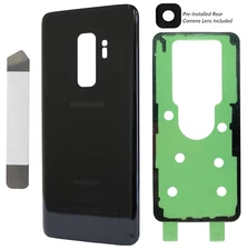 Replacement Back Glass Cover with Lens Adhesive Tool for Samsung S9 Plus Black