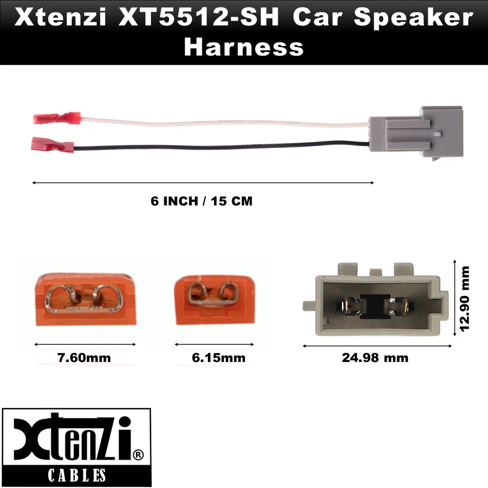 Xtenzi 2 Pair Car Audio Speaker Harness Set for Ford, Mercury, Mazda Vehicles - Image 3 of 4
