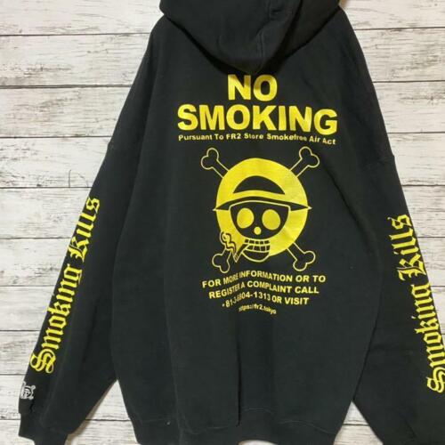 FR2 One Piece Hoodie NO SMOKING Smoking Kills Luffy Size XL Color Black  Manga