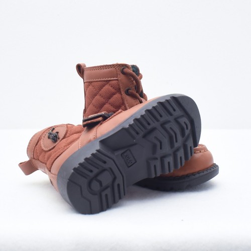 POLO BY RALPH LAUREN Toddler Leather Ranger Hi Ultra Boots Tan Size 5 - Picture 5 of 9