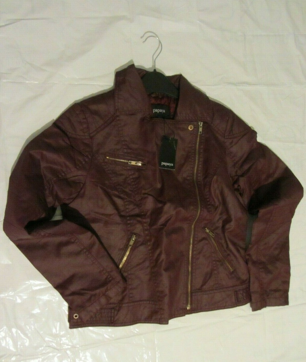 Red Suede Biker Matalan Red Biker Jacket Cheap Burgundy Faux