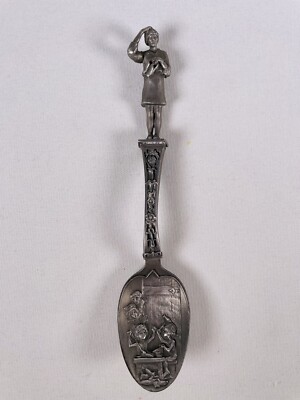 Spoon Got Nuffin Anti- Brooklyn 廃盤 7inch VTG 1979 Franklin Mint Bro.Grimm Pewter Fairy Tale Spoon Shoemaker