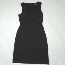 Forever 21 Size Small Cocktail Black Mesh Panels Bodycon Sleeveless Dress