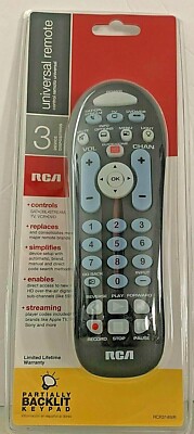 RCA Universal Remote Control 3 Device RCR314WZ Factory Sealed NEW