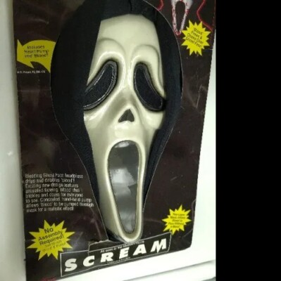 SCREAM MOVIE Ghost Face MASK Bleeding 1997 HALLOWEEN Horror FUN WORLD NEW!