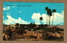 Postcard Debbie Reynold's Home Palm Springs California CA Posted 1970
