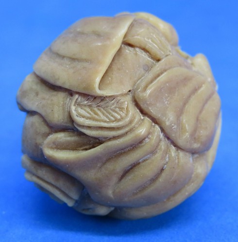 Japanische geschnitzte Nuss Vintage viktorianisch Meiji Periode orientalisch antik Mann Netsuke - Bild 7 von 7