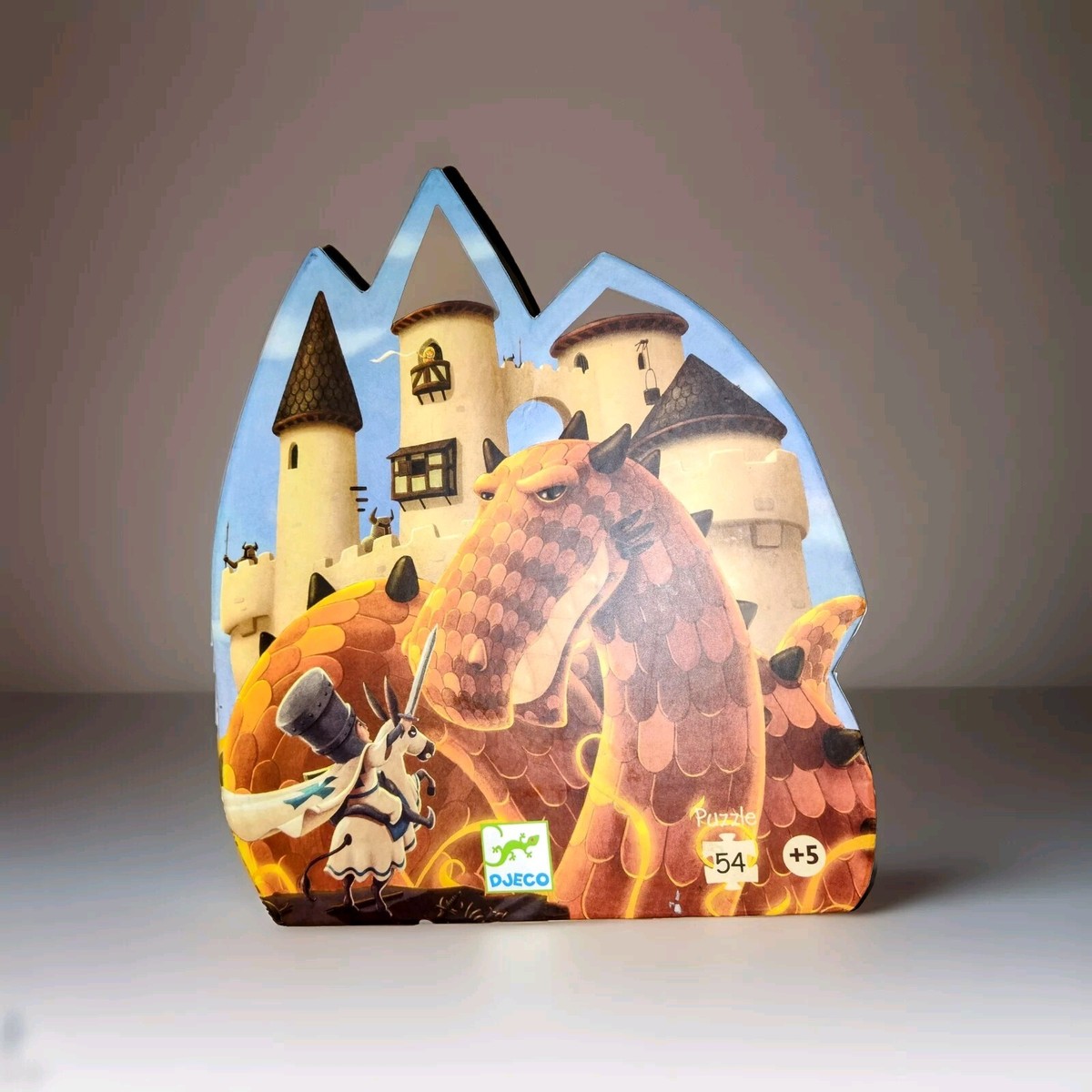 Djeco Dragon's Castle 54 Piece Shaped Box Puzzle