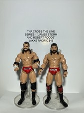 JAKKS PACIFIC TNA JAMES STORM ROBERT ROODE SERIES 1 ACTION FIGURES