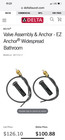 Delta valve assembly & anchor