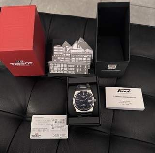 Tissot PRX Powermatic 80 40mm graues Stahlgehäuse graues Armband in...