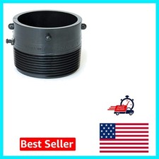 3" Black Brass Termination Adapter - Bayonet  Male Thread for Versatile Use