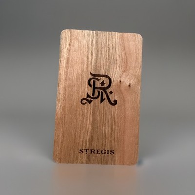 St Regis Bangkok Wooden Room Key Card
