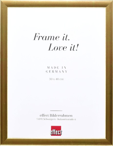 Effect Holz-Bilderrahmen Profil 43 Gold 62X93 Cm Mit Museumsglas-image