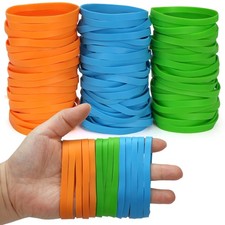 LotFancy Rubber Bands, Size 64 3-1/2" x 1/4" , 0.5 lb Approx 130 Pcs Thick Heav