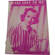 Make Love To Me 1953 Sheet Music Jo Stafford Melrose Music Corp Vintage