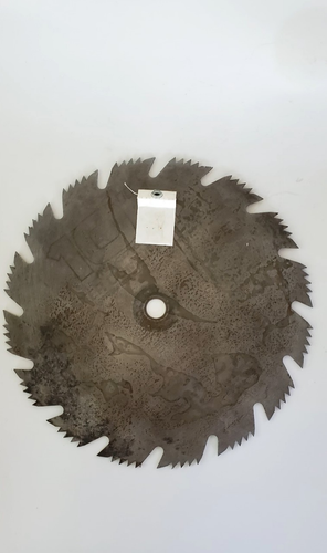 Hand Painted Round 10" Saw Blade Country Water Wheel Farm Country Rustic Barn - Picture 11 of 13