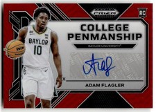 2023 Panini Prizm Draft Picks Adam Flagler Penmanship Red #/149 #CP-ADF