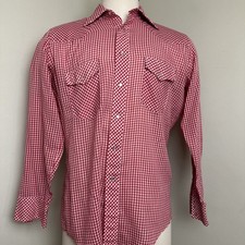 70s VTG Gingham Western JC Penny Shirt Workwear Rockabilly Punk Workwear USA Mod