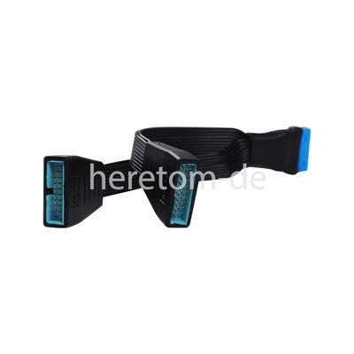 USB 3.0 19-Pin Header Splitter Cable 1 To 2 - 15cm Internal Adapter