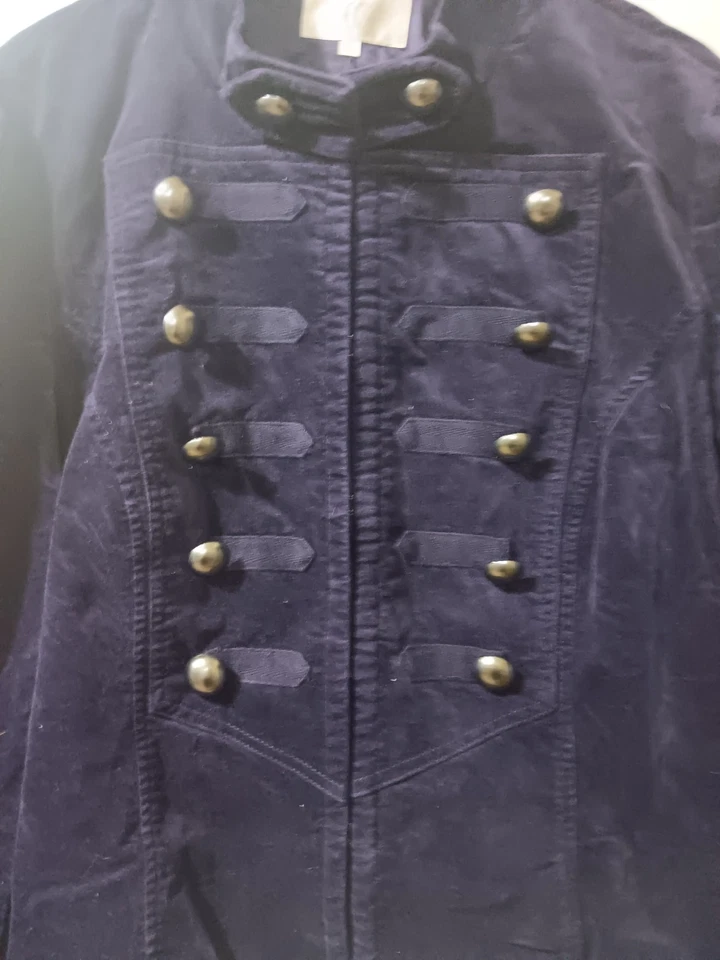 #Women's #Military #Style #Jacket #Funky #Gothic #18 #Purple - Immagine 2 di 4