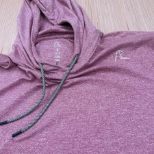 Rhoback Hesi Hoodie Mens L Heather Barn Red Pullover Golf Stretch Performance