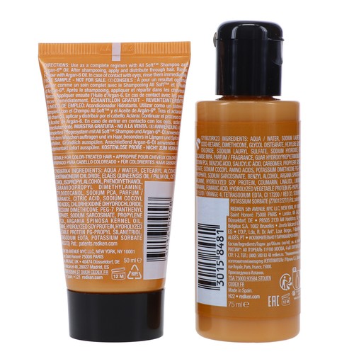 Redken All Soft Shampoo 2.53 oz & All Soft Conditioner 1.7 oz Combo Pack - Picture 4 of 8