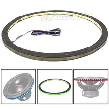 DS18 15" RGB LED Ring for Speakers and Subwoofers Waterproof 1/2" Spacer LRING15