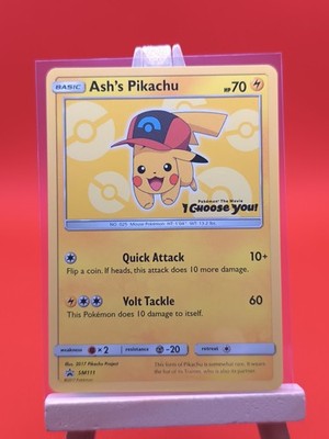 pokemon i choose you ash's pikachu card - SM108 Evolves from null Type Ash's Hat Pikachu SM111 Ultra